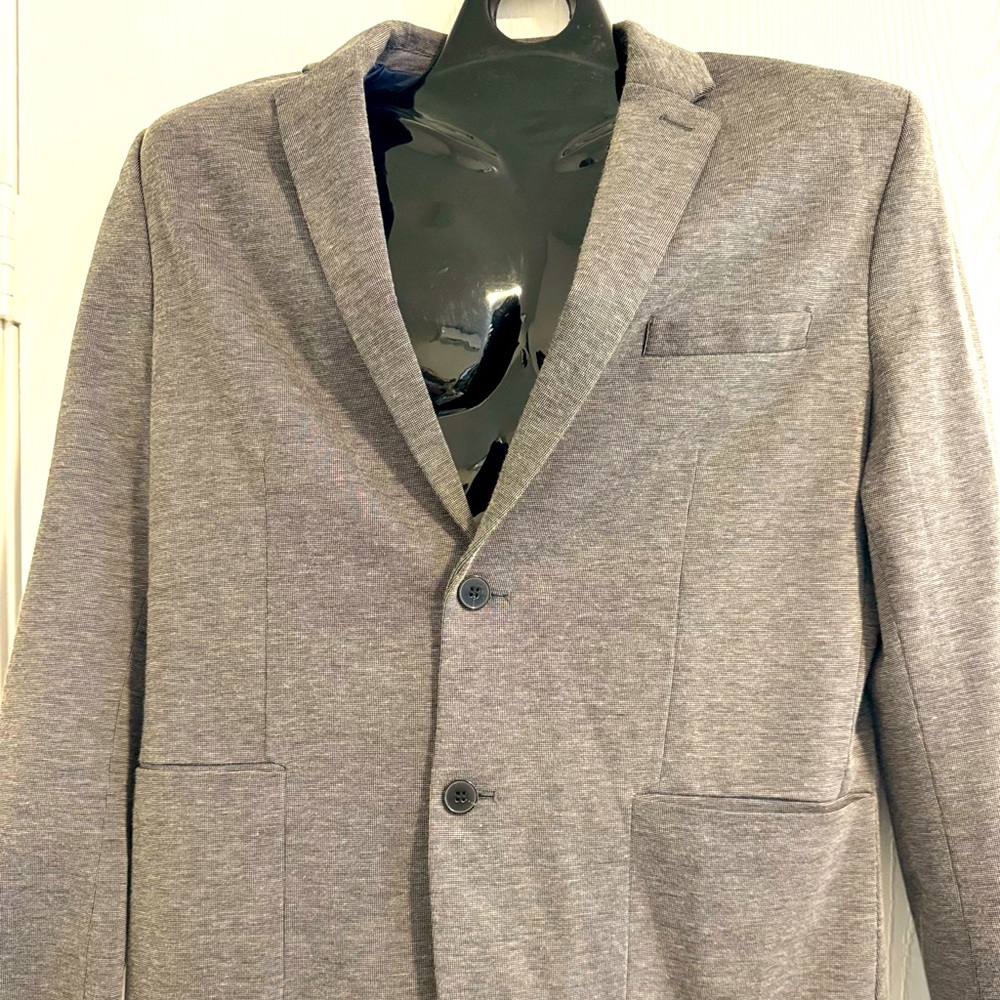 H&M Mens Gray Blazer Coat Suit Size 42R